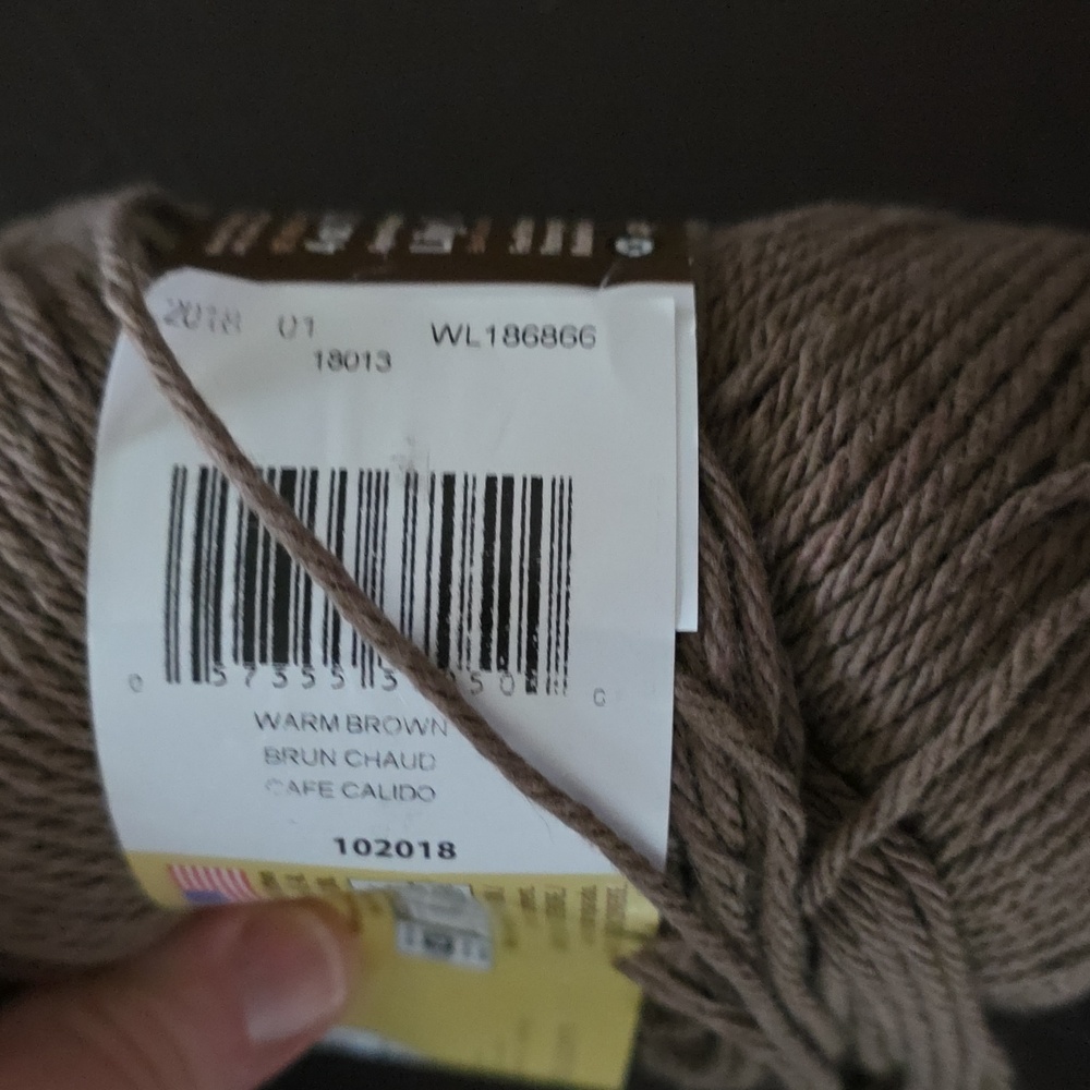 Lily Sugar'n Cream Yarn Collection in Brown, Gray, Teal, and Multicolor 4 Skeins - Picture 4 of 7